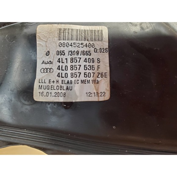 2007-2009 Audi Q7 Passenger Right RH Side Mirror Blue CLIPPED WIRES PARTS REPAIR - Picture 4 of 9